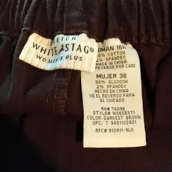 Ladies brown denim gored midi skirt - Picture 4 of 4